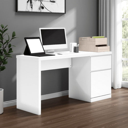 Ashley Onira Home Office Desk | 60" Rectangular Top w Drawer | White Wood