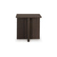 Ashley Zeny 2pc Coffee and Side Table Set | Geometric Cross Base Dark Brown BM328132