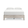 Ashley Shawn Queen Minimalist Platform Bed | Light Gray Wood Low Profile BM328134