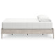Ashley Shawn Queen Minimalist Platform Bed | Light Gray Wood Low Profile BM328134