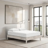 Ashley Shawn Queen Minimalist Platform Bed | Light Gray Wood Low Profile