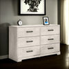 Ashley Shawn Wide Dresser I 6 Drawers I Black Handles I Light Gray Wood I 59"