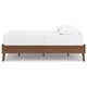 Ashley Forni Full Size Platform Bed I Dark Brown Wood I Sleek Splayed Legs BM328138
