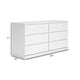 Ashley Onira Wide Dresser I 6 Spacious Drawers I Modern White Wood I 60’’ BM328143