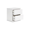 Ashley Onira Nightstand I 2 Spacious Drawers I Modern White Wood I 18’’ BM328145