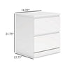 Ashley Onira Nightstand I 2 Spacious Drawers I Modern White Wood I 18’’ BM328145