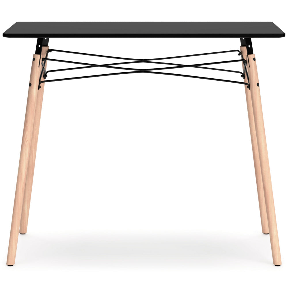 Ashley Laara Home Office Desk I Black I Brown Wood I Metal Leg Braces I 36’’ BM328147