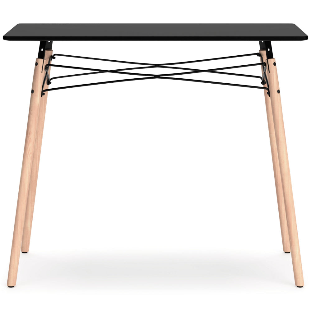 Ashley Laara Home Office Desk I Black I Brown Wood I Metal Leg Braces I 36’’ BM328147