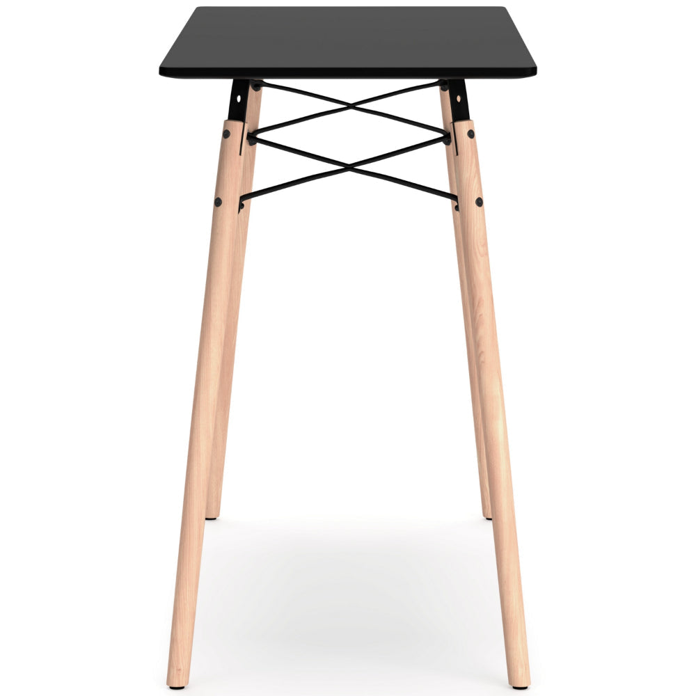 Ashley Laara Home Office Desk I Black I Brown Wood I Metal Leg Braces I 36’’ BM328147