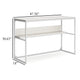 Ashley Deni Home Office Desk I 1 Shelf I White Wood I Metal Frame I 47’’ BM328150