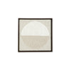 Ashley Miji Wall Art Decor | Half Moon Circle Beige White Woven 30 x 30 BM328158