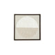 Ashley Miji Wall Art Decor | Half Moon Circle Beige White Woven 30 x 30 BM328158