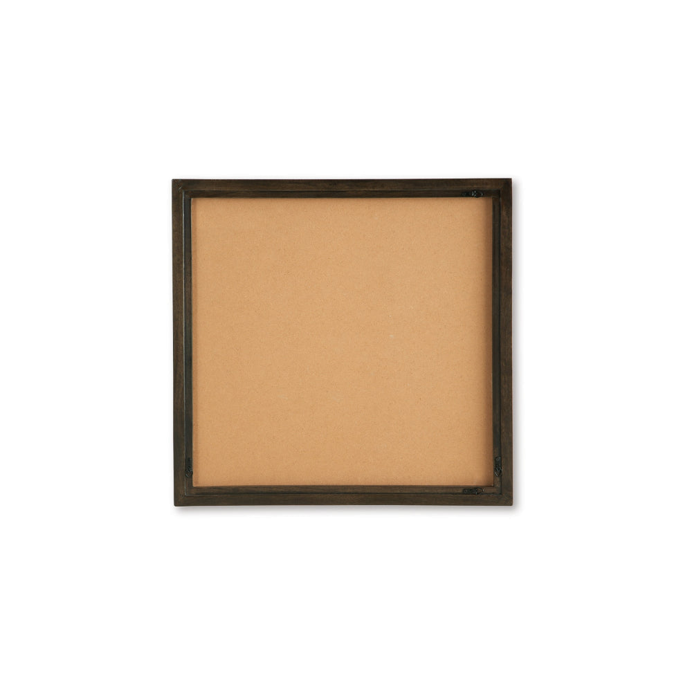 Ashley Miji Wall Art Decor | Half Moon Circle Beige White Woven 30 x 30 BM328158