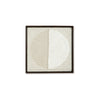 Ashley Miji Wall Art Decor | Half Moon Circle Beige White Woven 30 x 30 BM328158