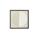 Ashley Miji Wall Art Decor | Half Moon Circle Beige White Woven 30 x 30 BM328158