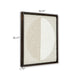 Ashley Miji Wall Art Decor | Half Moon Circle Beige White Woven 30 x 30 BM328158