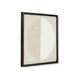 Ashley Miji Wall Art Decor | Half Moon Circle Beige White Woven 30 x 30