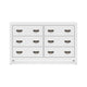 Ashley Feo Wide Dresser | 6 Drawers | White Okoume Finish | Solid Hardwood BM328164