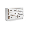 Ashley Feo Wide Dresser | 6 Drawers | White Okoume Finish | Solid Hardwood BM328164