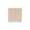 Ashley Feo Bedside Nightstand | 2 Drawers | White Okoume Finish Solid Wood BM328165