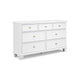 Ashley Heno Wide Dresser | 7 Storage Drawers | Nickel Round Knobs | White BM328170