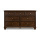 Ashley Reno Wide Dresser | 7 Storage Drawers | Nickel Round Knobs | Brown BM328173