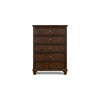 Ashley Reno Tall Dresser Chest | 5 Drawer Nickel Knobs | Brown Solid Wood BM328174