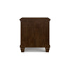 Ashley Reno Nightstand | 2 Drawers | Nickel Round Knobs | Brown Solid Wood BM328175
