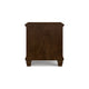 Ashley Reno Nightstand | 2 Drawers | Nickel Round Knobs | Brown Solid Wood BM328175