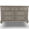 Ashley Ryno Wide Dresser | 7 Drawers | Pull Tray | Silver Round Knobs | Gray BM328181