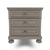 Ashley Ryno Nightstand | 2 Drawers | Pull Tray | Nickel Round Knobs | Gray BM328183
