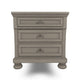 Ashley Ryno Nightstand | 2 Drawers | Pull Tray | Nickel Round Knobs | Gray BM328183