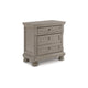 Ashley Ryno Nightstand | 2 Drawers | Pull Tray | Nickel Round Knobs | Gray BM328183