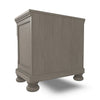 Ashley Ryno Nightstand | 2 Drawers | Pull Tray | Nickel Round Knobs | Gray BM328183