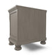 Ashley Ryno Nightstand | 2 Drawers | Pull Tray | Nickel Round Knobs | Gray BM328183