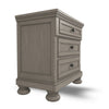 Ashley Ryno Nightstand | 2 Drawers | Pull Tray | Nickel Round Knobs | Gray BM328183