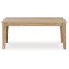 Ashley Glim Accent Dining Bench | 42’’ | Minimalist | Light Brown Hardwood BM328184
