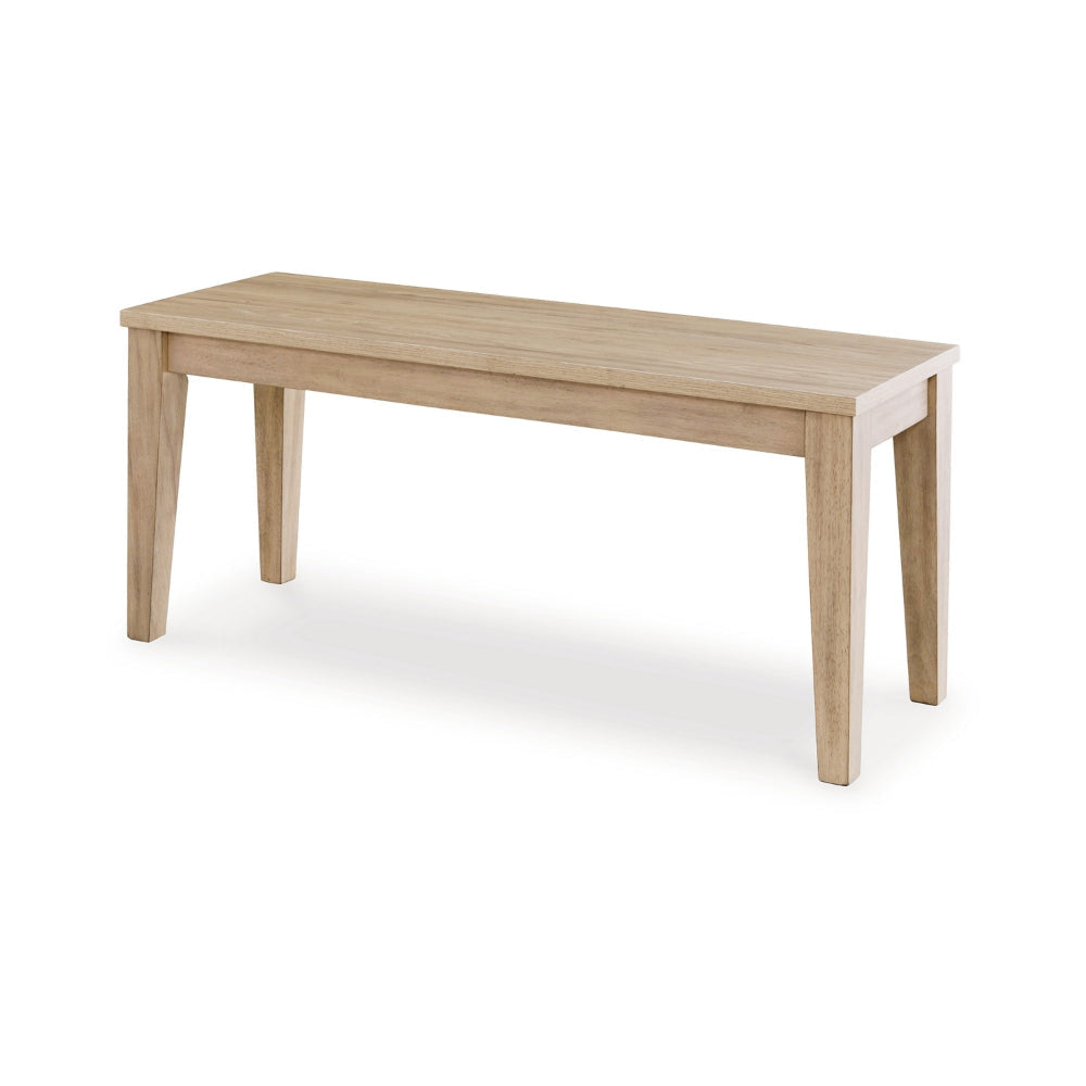 Ashley Glim Accent Dining Bench | 42’’ | Minimalist | Light Brown Hardwood BM328184