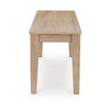 Ashley Glim Accent Dining Bench | 42’’ | Minimalist | Light Brown Hardwood BM328184