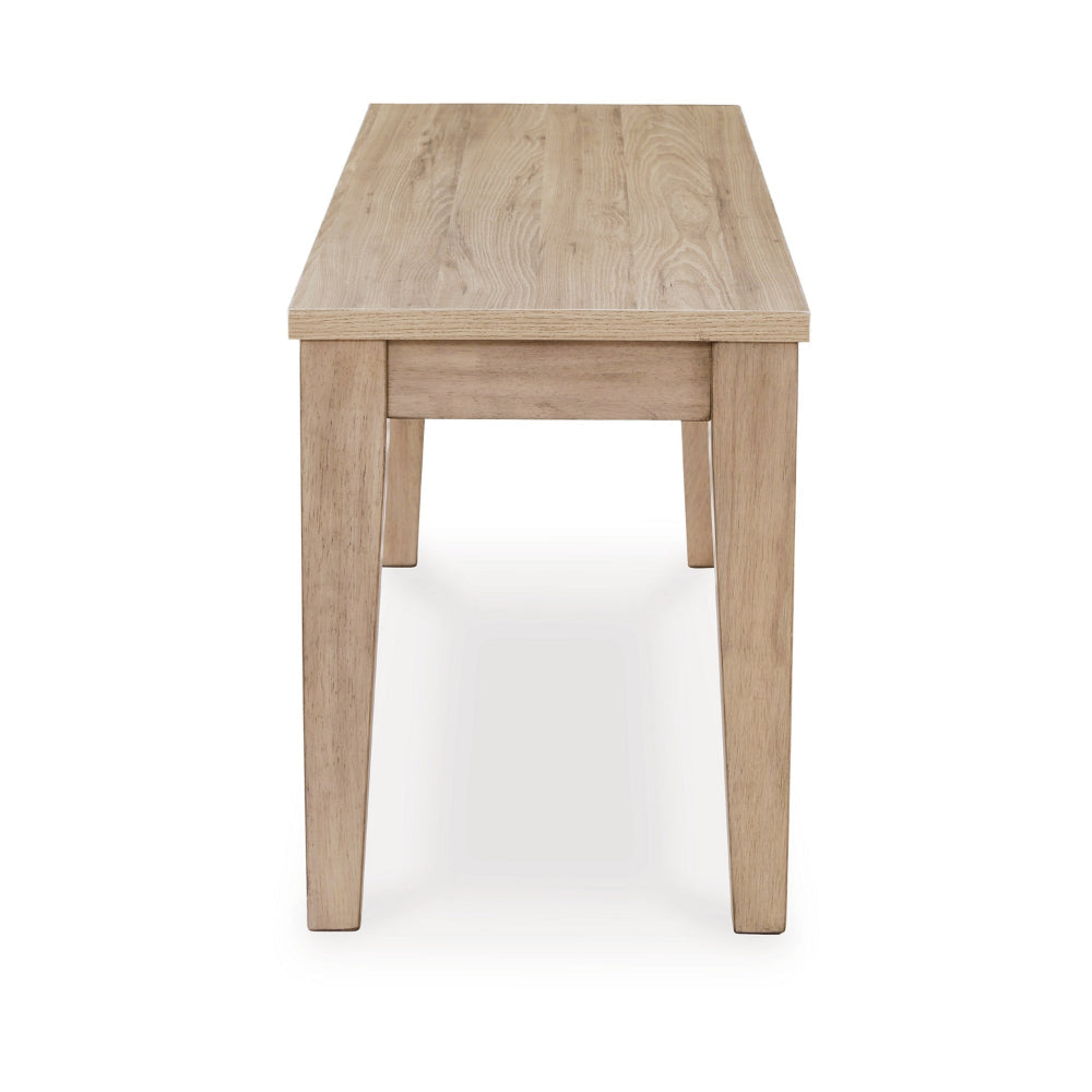 Ashley Glim Accent Dining Bench | 42’’ | Minimalist | Light Brown Hardwood BM328184