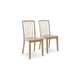 Ashley Glim Dining Side Chair Set of 2 | Brown Hardwood Seat w Slatted Back