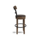 Ashley Pine Swivel Barstool Chair | 31’’ | Industrial Brown Faux Leather BM328190