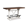 Ashley Becy Counter Height Dining Table | 60" | White and Brown Pine Wood