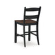 Ashley Becy Counter Height Chair Set of 2 | 24’’ | Black and Brown Wood BM328193