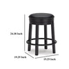 Ashley Becy Counter Height Swivel Stool | 24’’ | Black Faux Leather Seat BM328194