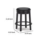 Ashley Becy Counter Height Swivel Stool | 24’’ | Black Faux Leather Seat BM328194