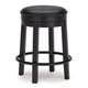 Ashley Becy Counter Height Swivel Stool | 24’’ | Black Faux Leather Seat BM328194