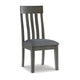 Ashley Haly Dining Side Chair Set of 2 | Solid Wood Gray Frame | Fabric Seat