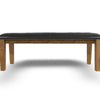 Ashley Raly Dining Bench | 50’’ | Plush Tufted Faux Leather Seat | Brown BM328206