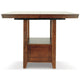 Ashley Raly Counter Height Dining Table | Extendable 42-60’’ | Leaf | Brown BM328210